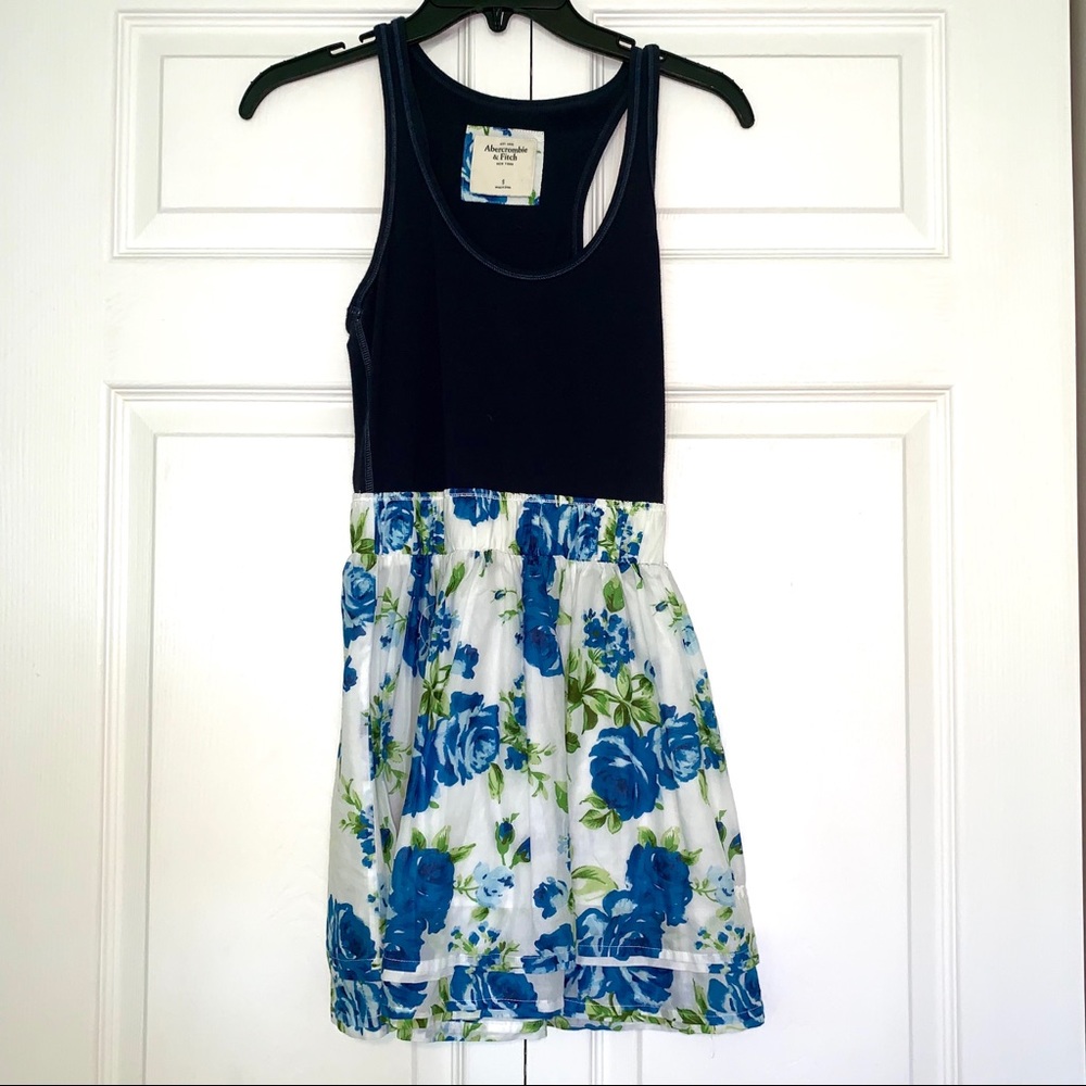 Abercrombie Girls Floral Two-Toned Dress